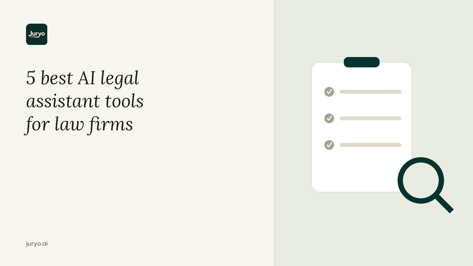Best AI legal assistant tools for law firms
