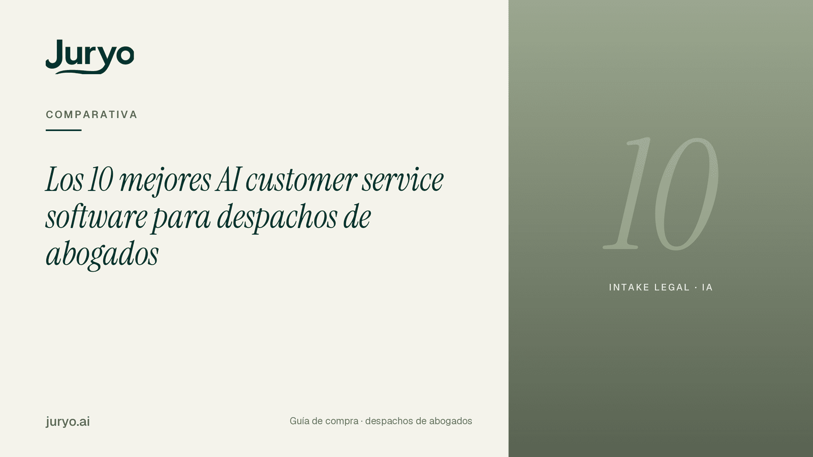 Los 10 Mejores AI Customer Service Software para Despachos de Abogados (2026)