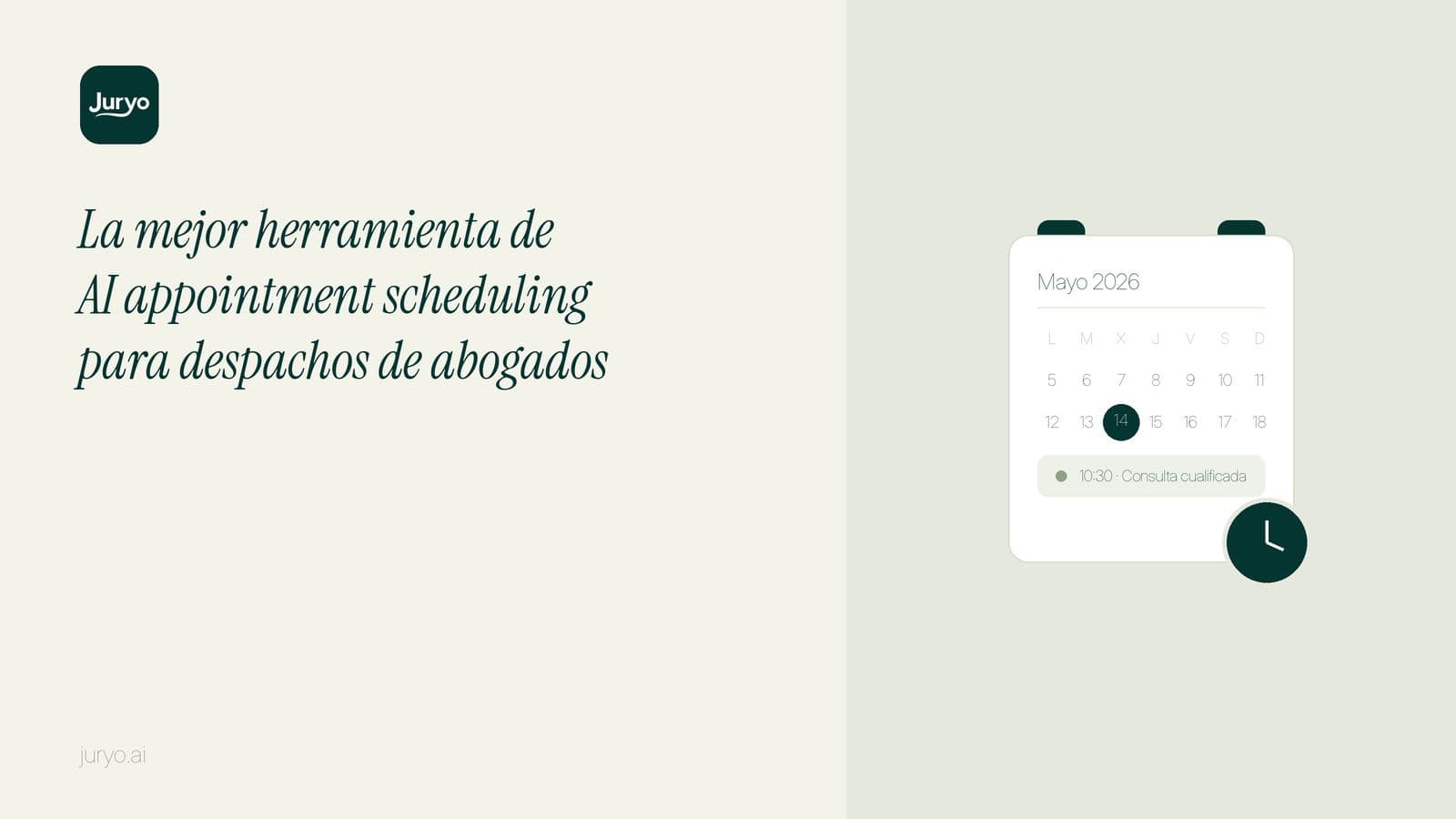 La mejor herramienta de AI appointment scheduling para despachos de abogados en 2026